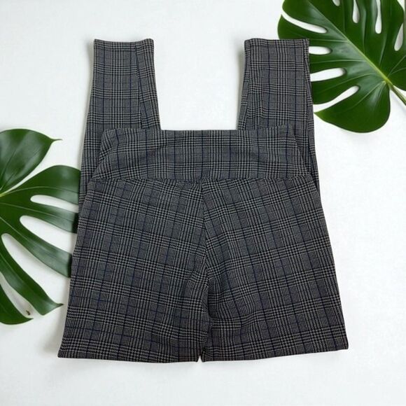 🆕 Three Dots High Rise Leggings in Mini Houndstooth Plaid Check - Picture 6 of 9
